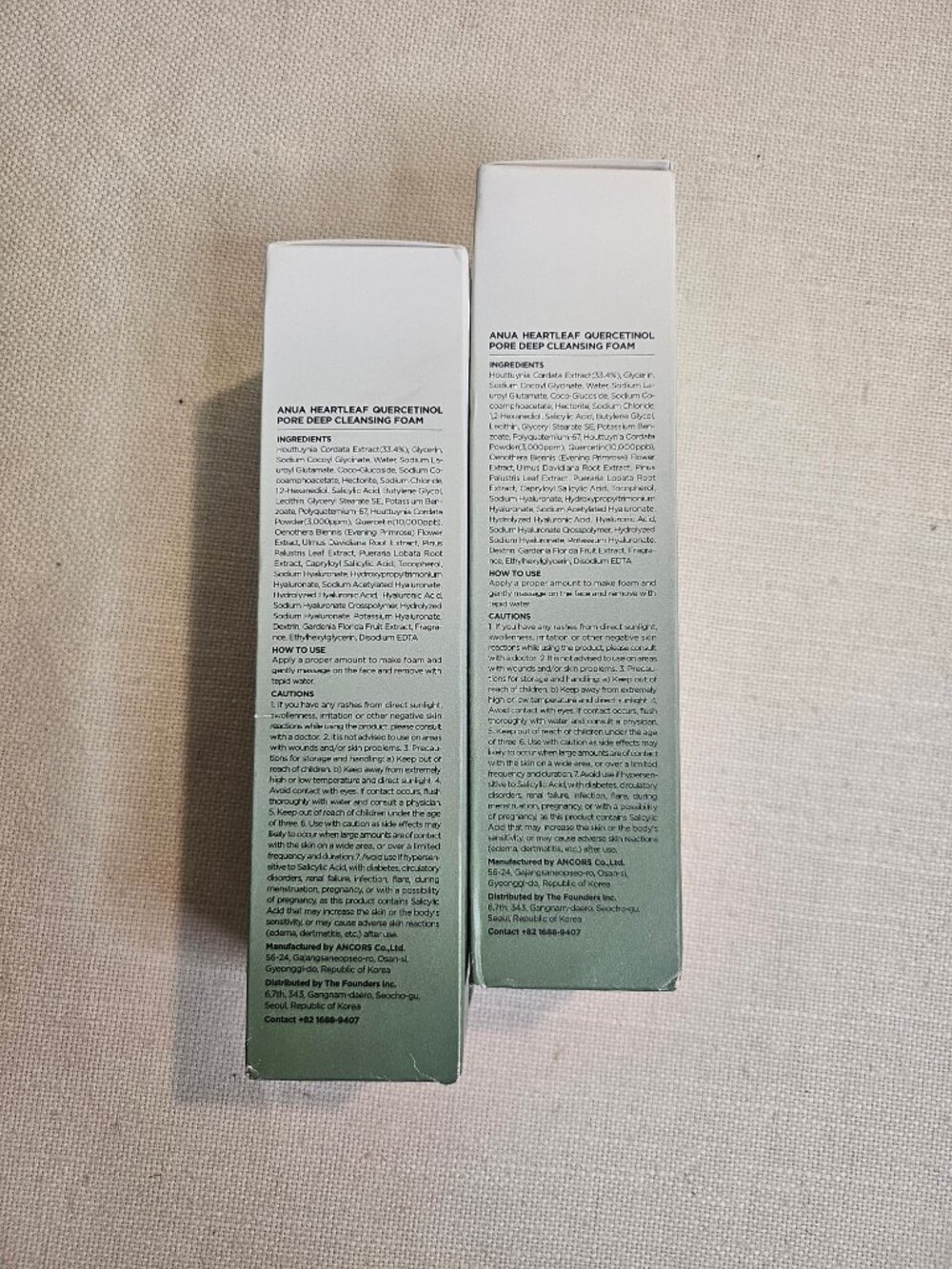 ANUA Heartleaf Quercetinol Pore Deep Cleansing Foam - 2 x 150ml - Picture 6 of 10